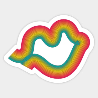 Rainbow kiss Sticker